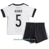 Conjunto (Camiseta+Pantalón Corto) Alemania Thilo Kehrer 5 Primera Equipación Mundial 2022 - Niño